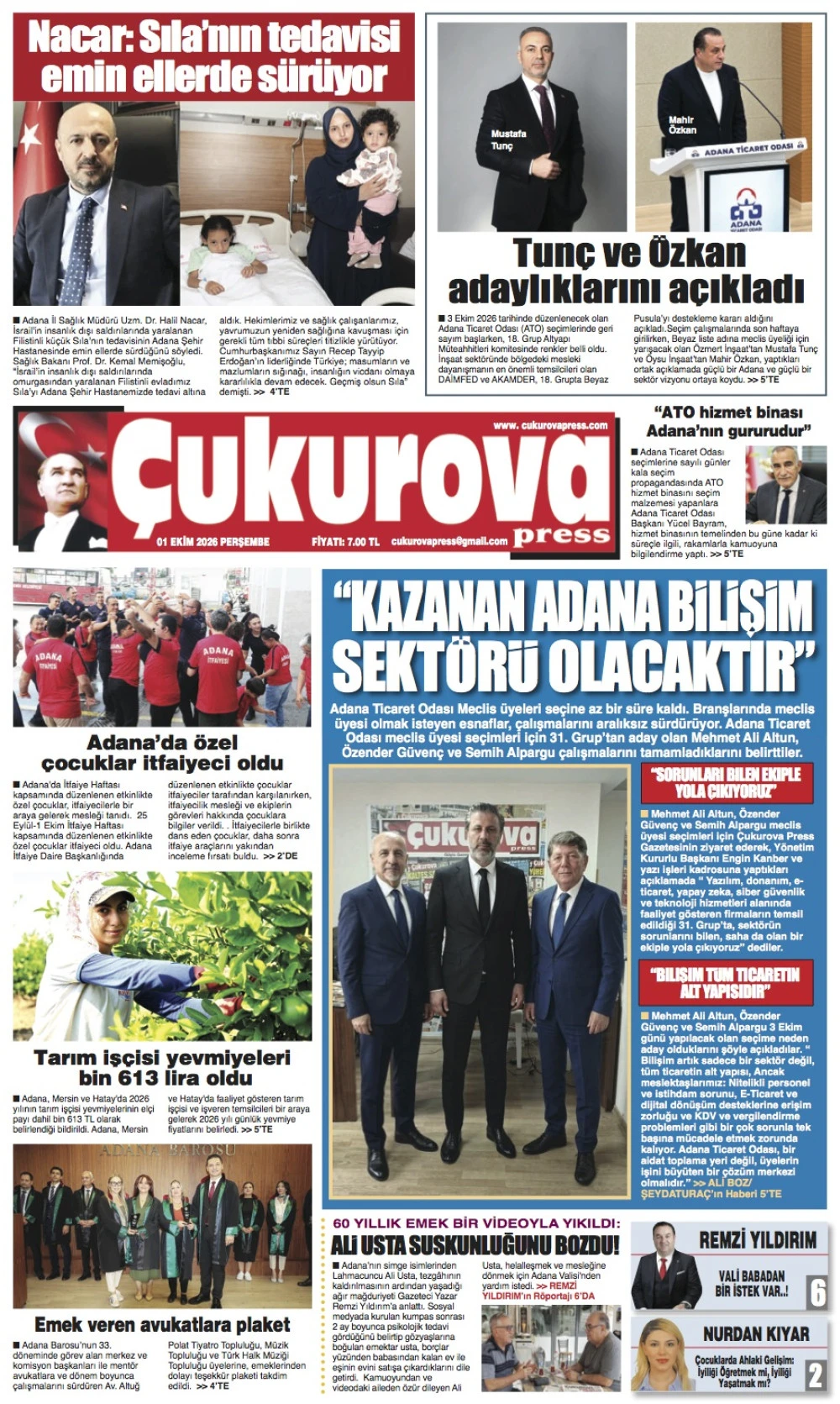 01 Ekim 2026 Perşembe
