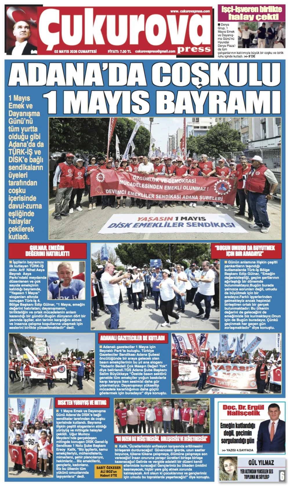 02 Mayıs 2026 Cumartesi