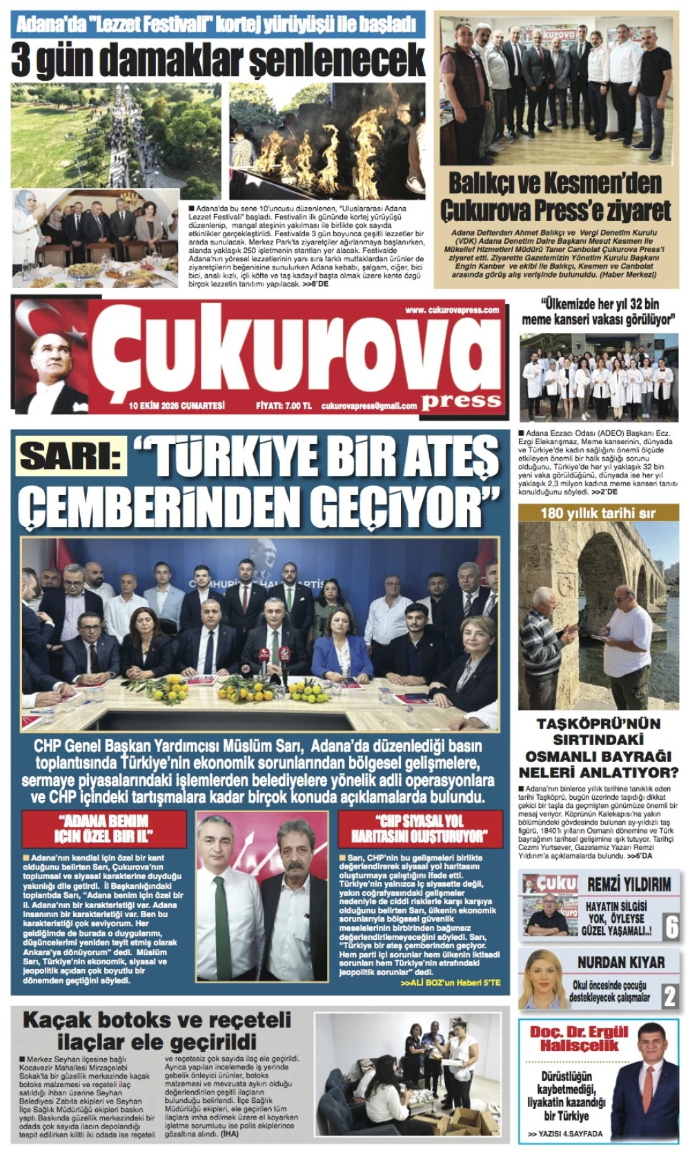 10 Ekim 2026 Cumartesi
