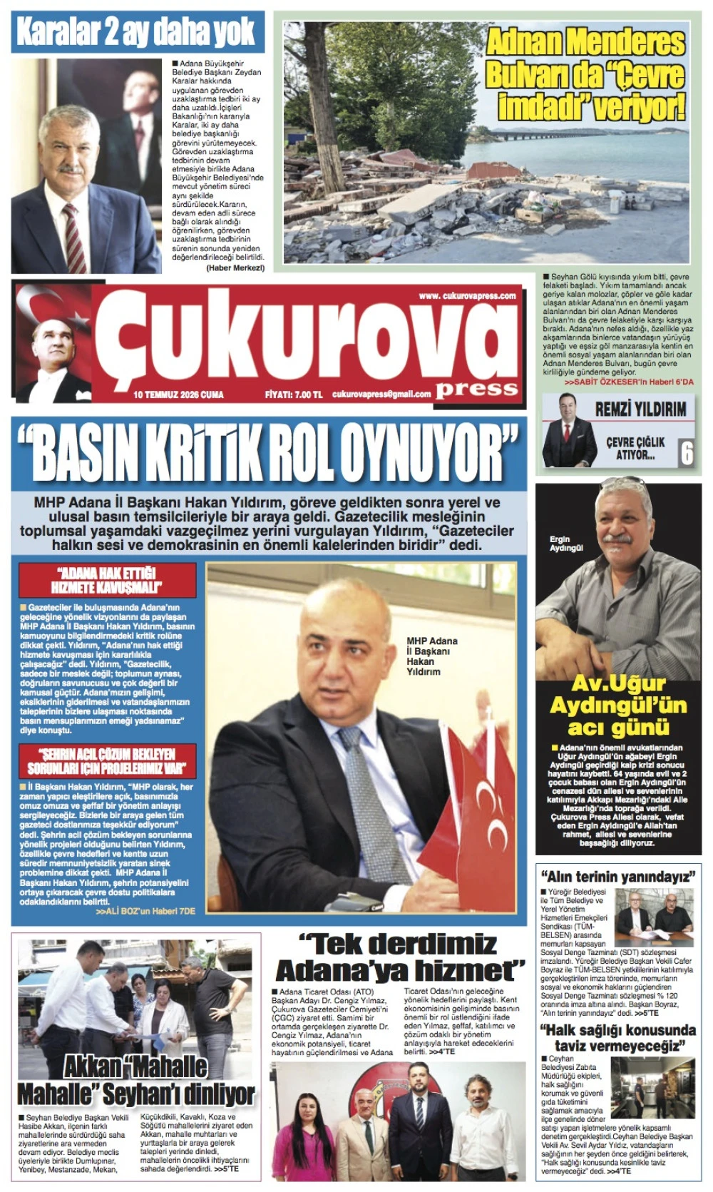 10 Temmuz 2026 Cuma