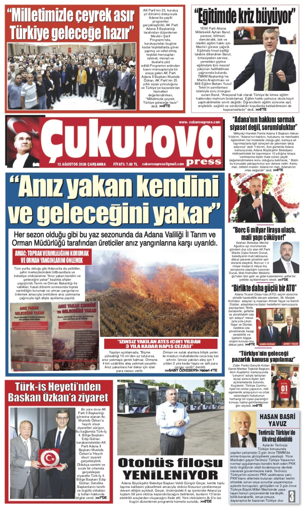 12 Ağustos 2026 &Ccedil;arşamba