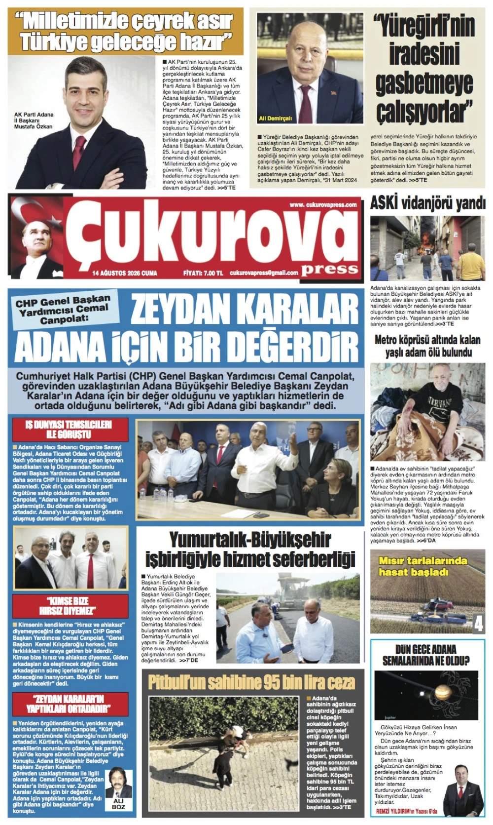 14 Ağustos 2026 Cuma