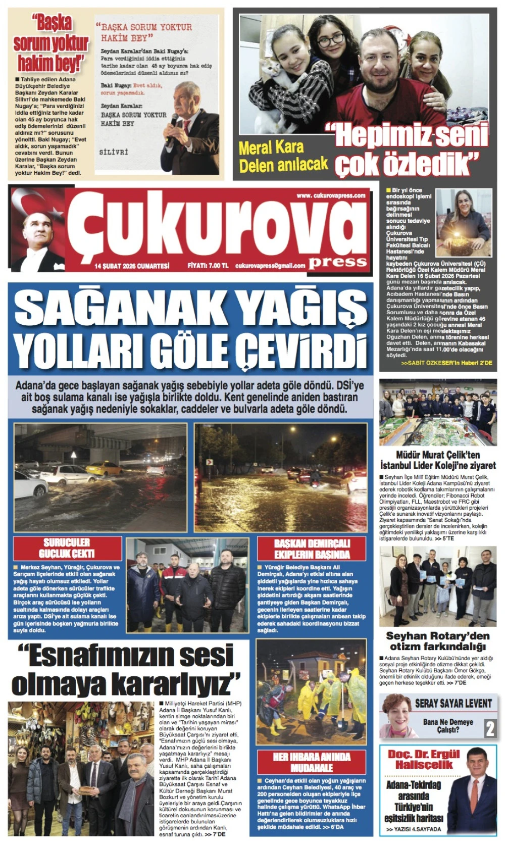 14 ŞUBAT 2026 Cumartesi