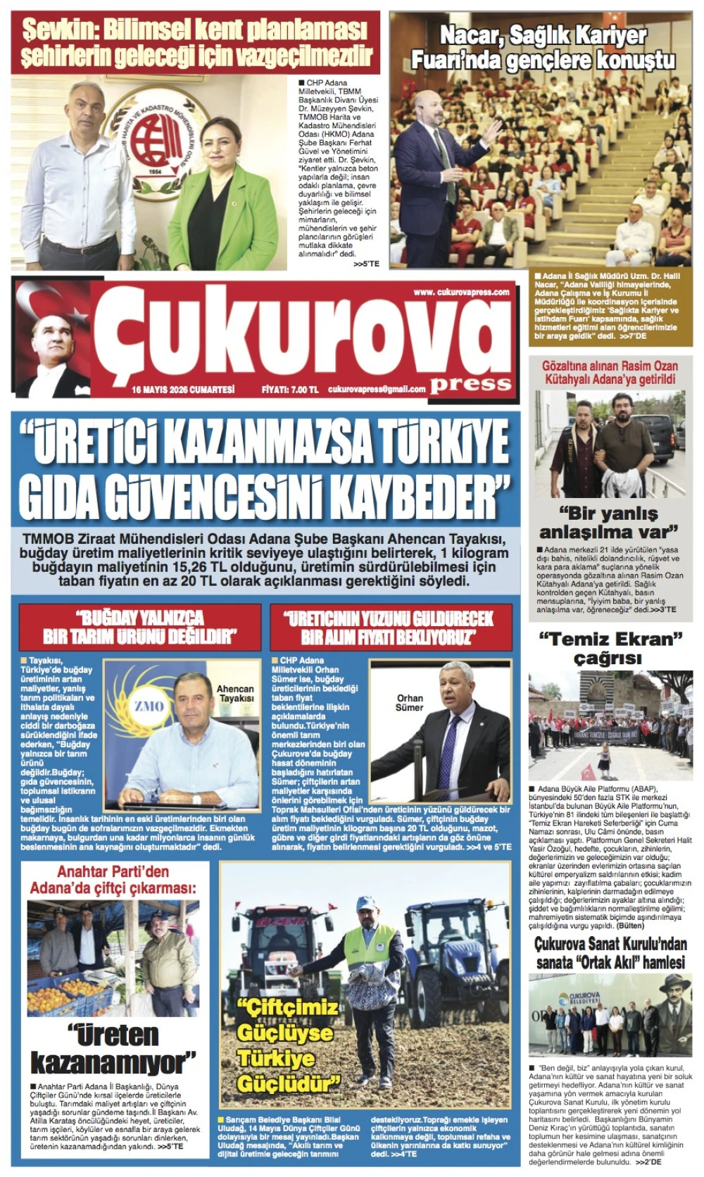 16 Mayıs 2026 Cumartesi