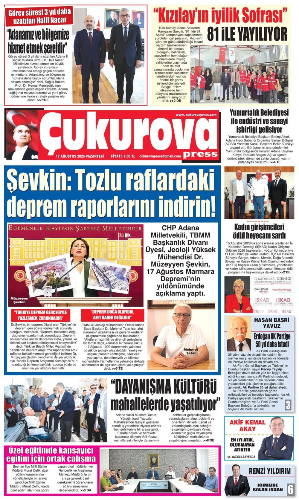 17 Ağustos 2026 Pazartesi
