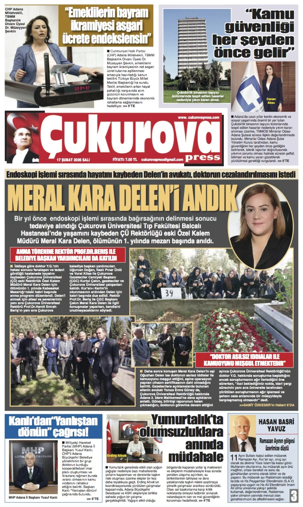 17 Şubat 2026 Salı