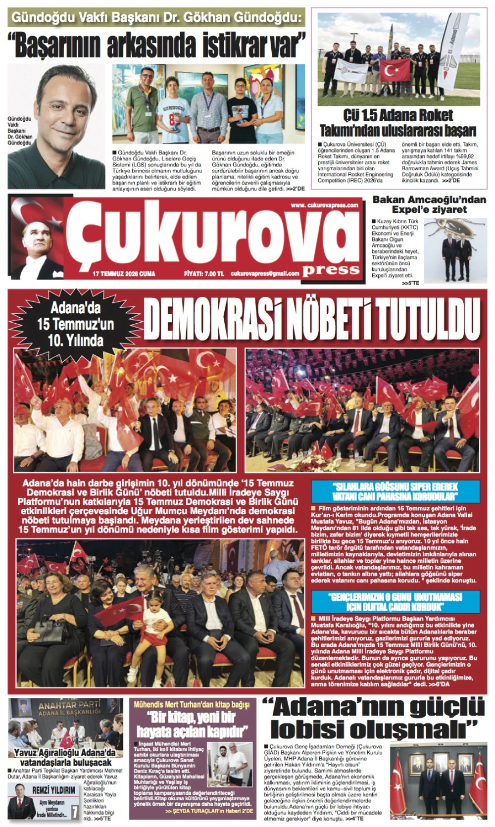 17 Temmuz 2026 Cuma