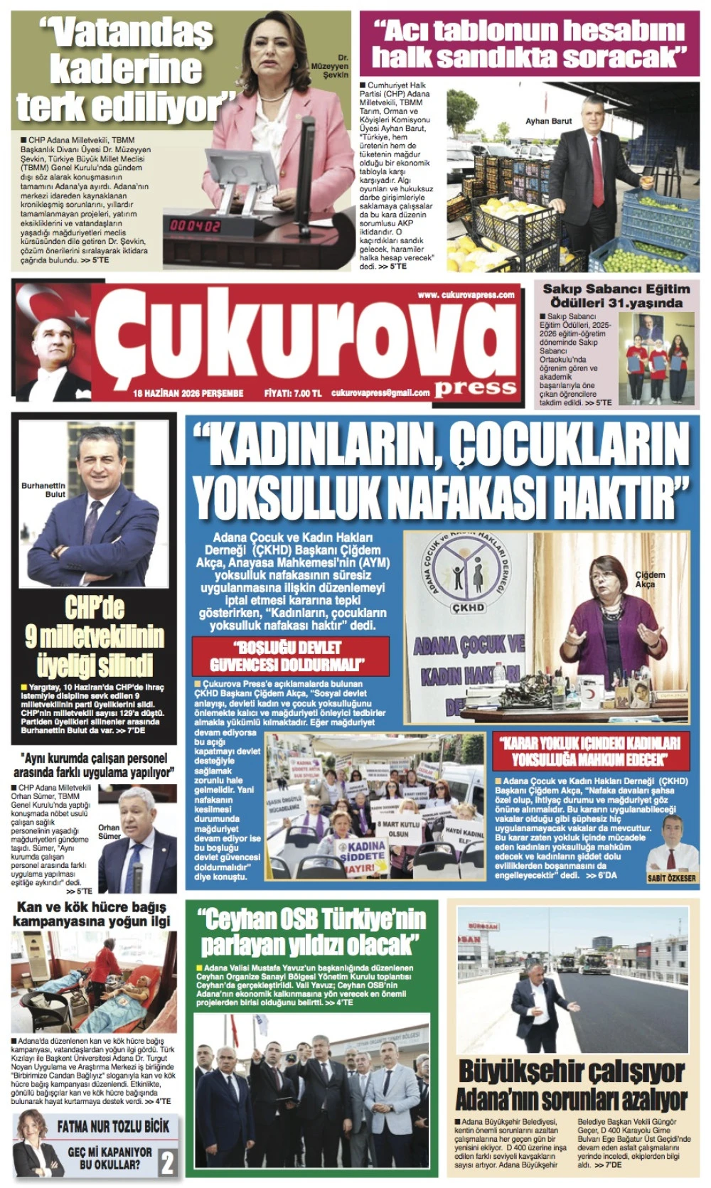18 Haziran 2026 Perşembe