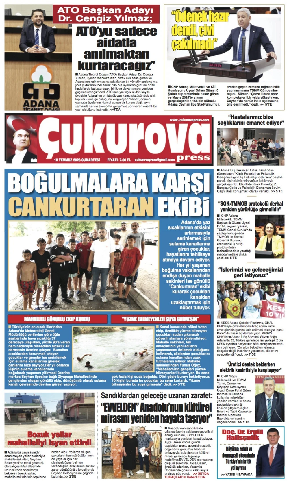 18 Temmuz 2026 Cumartesi