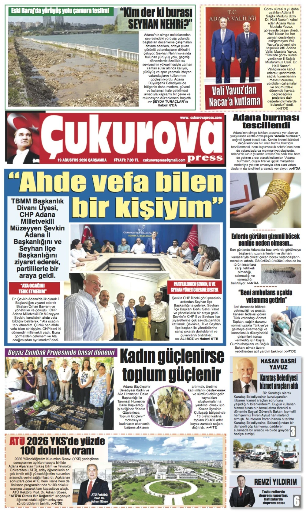 19 Ağustos 2026 &Ccedil;arşamba