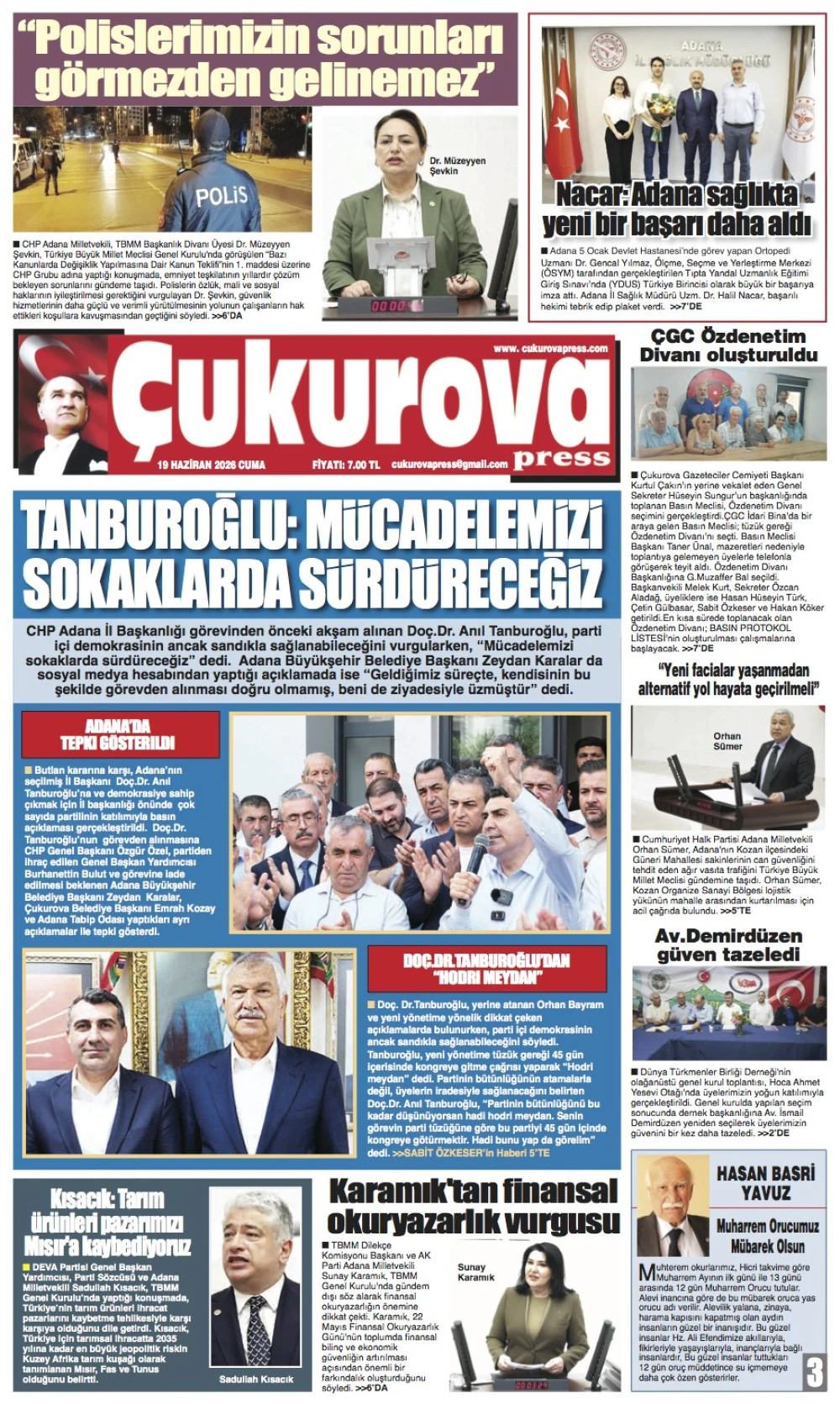 19 Haziran 2026 Cuma