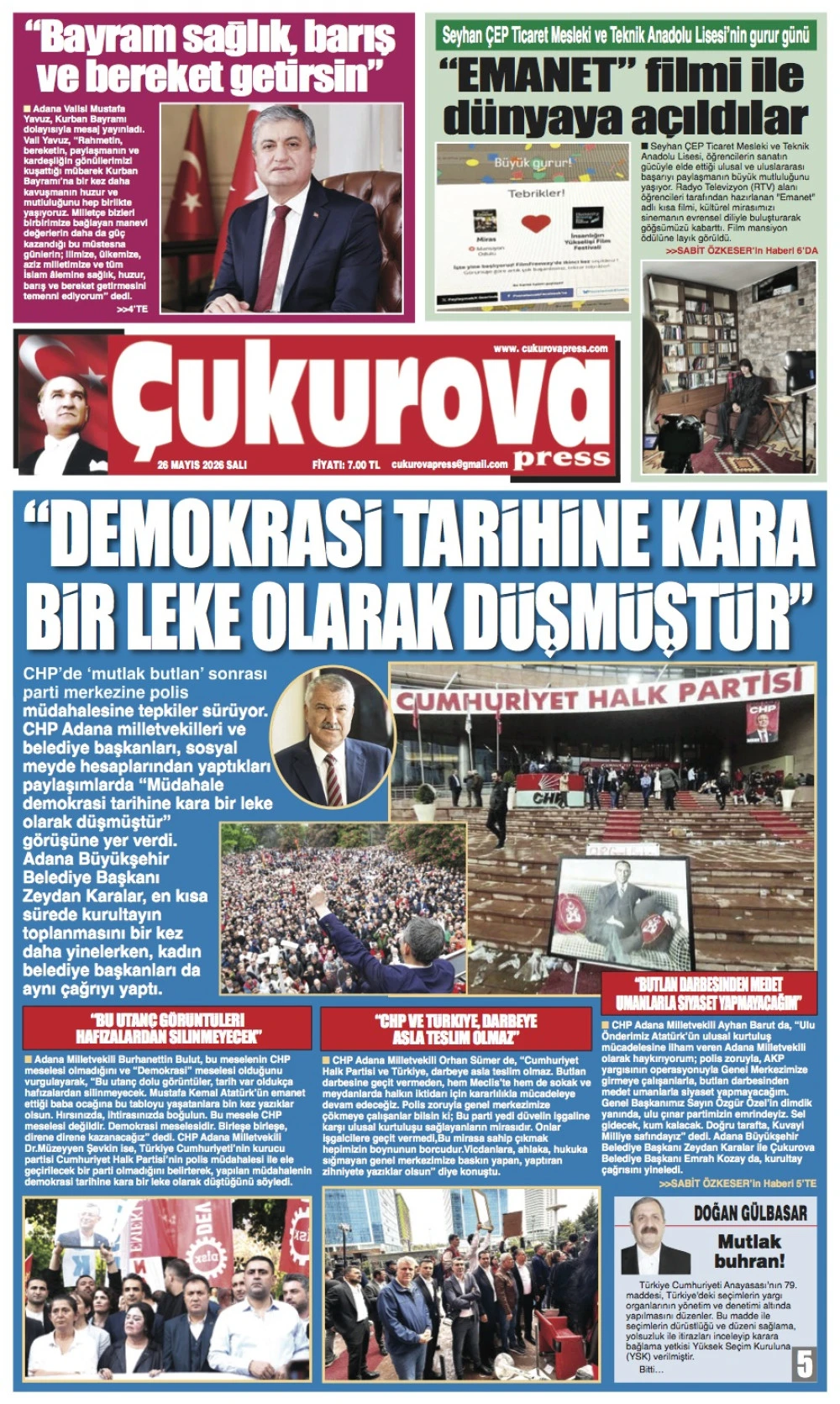 26 Mayıs 2026 Salı