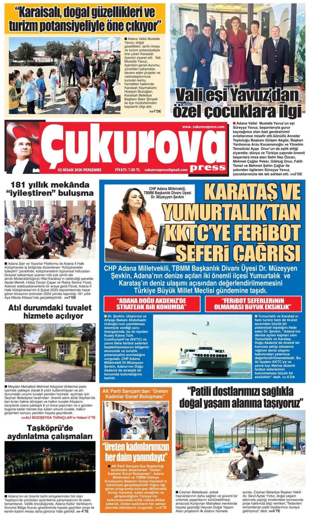 2 Nisan 2026 Perşembe