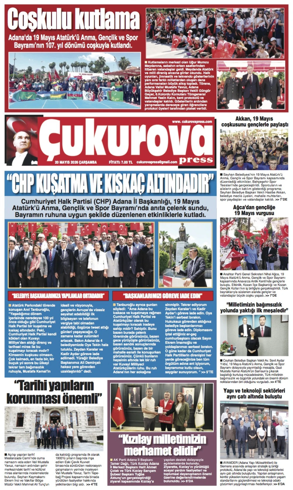 20 Mayıs 2026 &Ccedil;arşamba