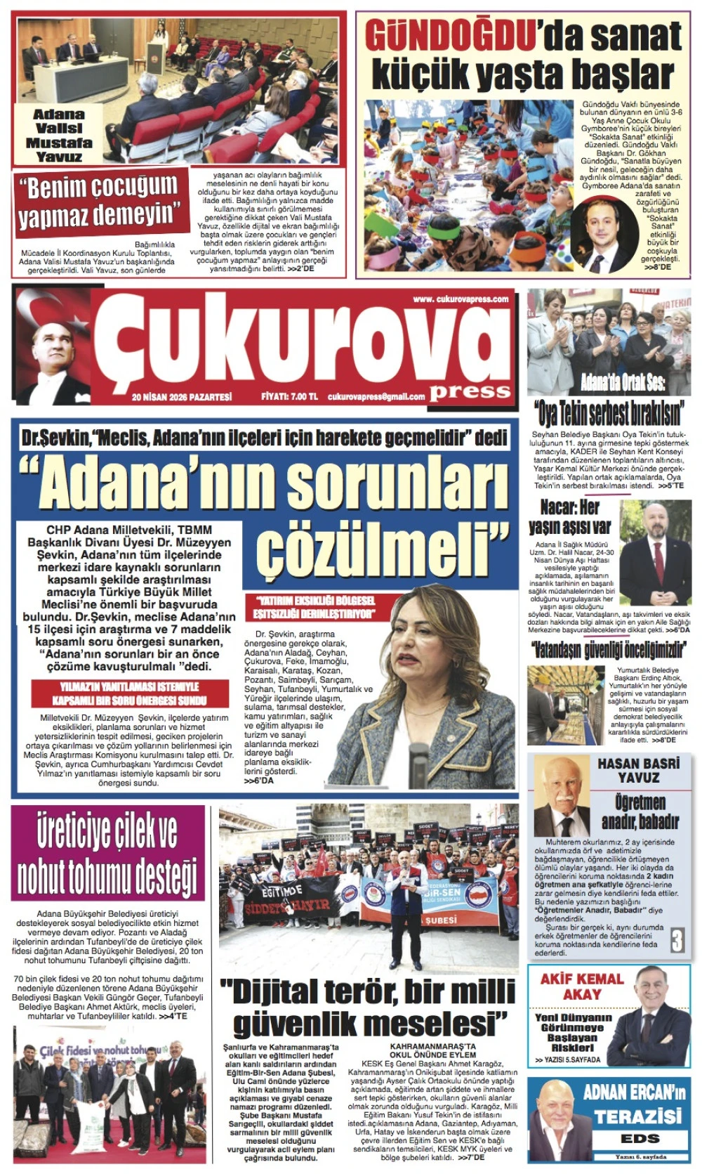 20 Nisan 2026 Perşembe