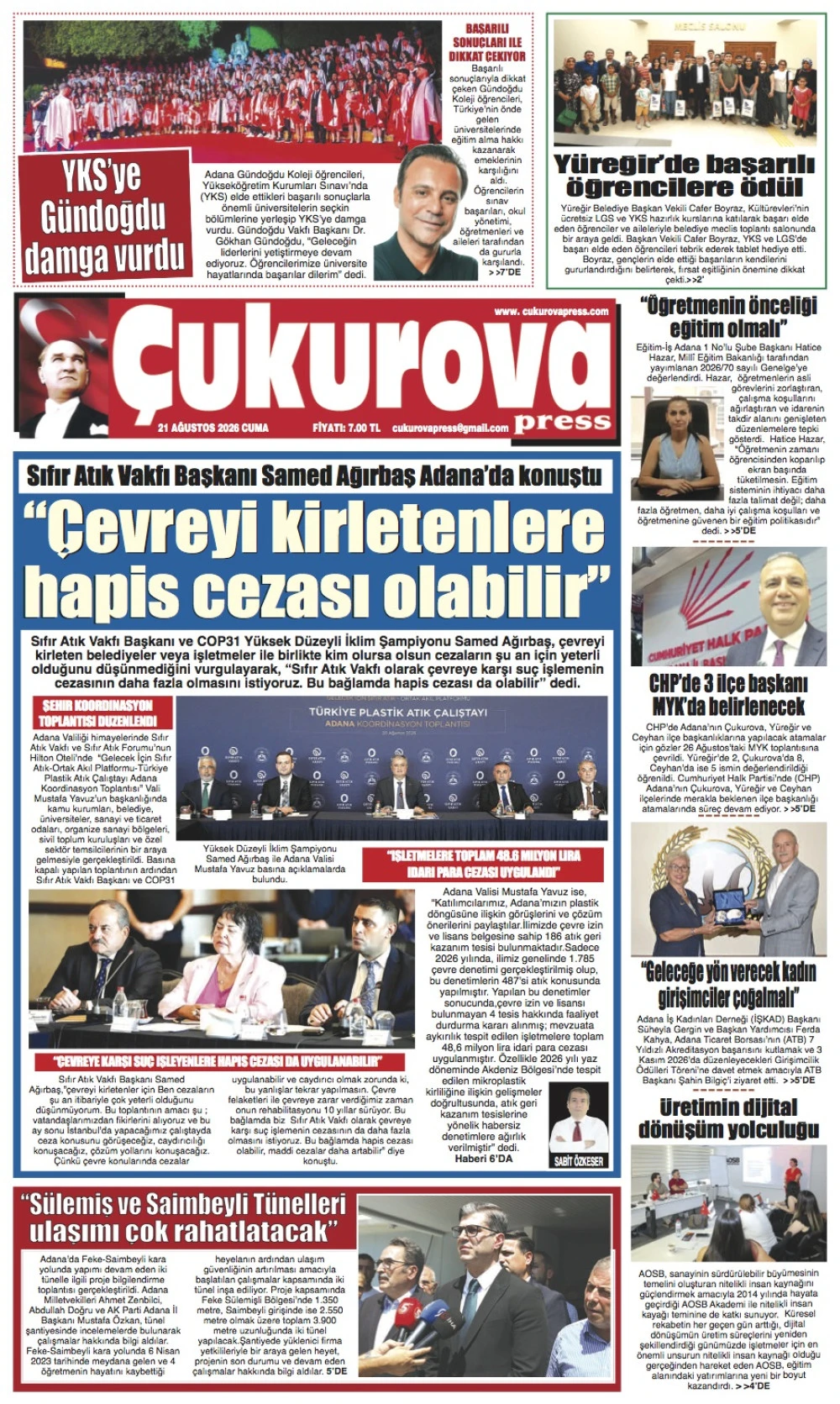 21 Ağustos 2026 Cuma