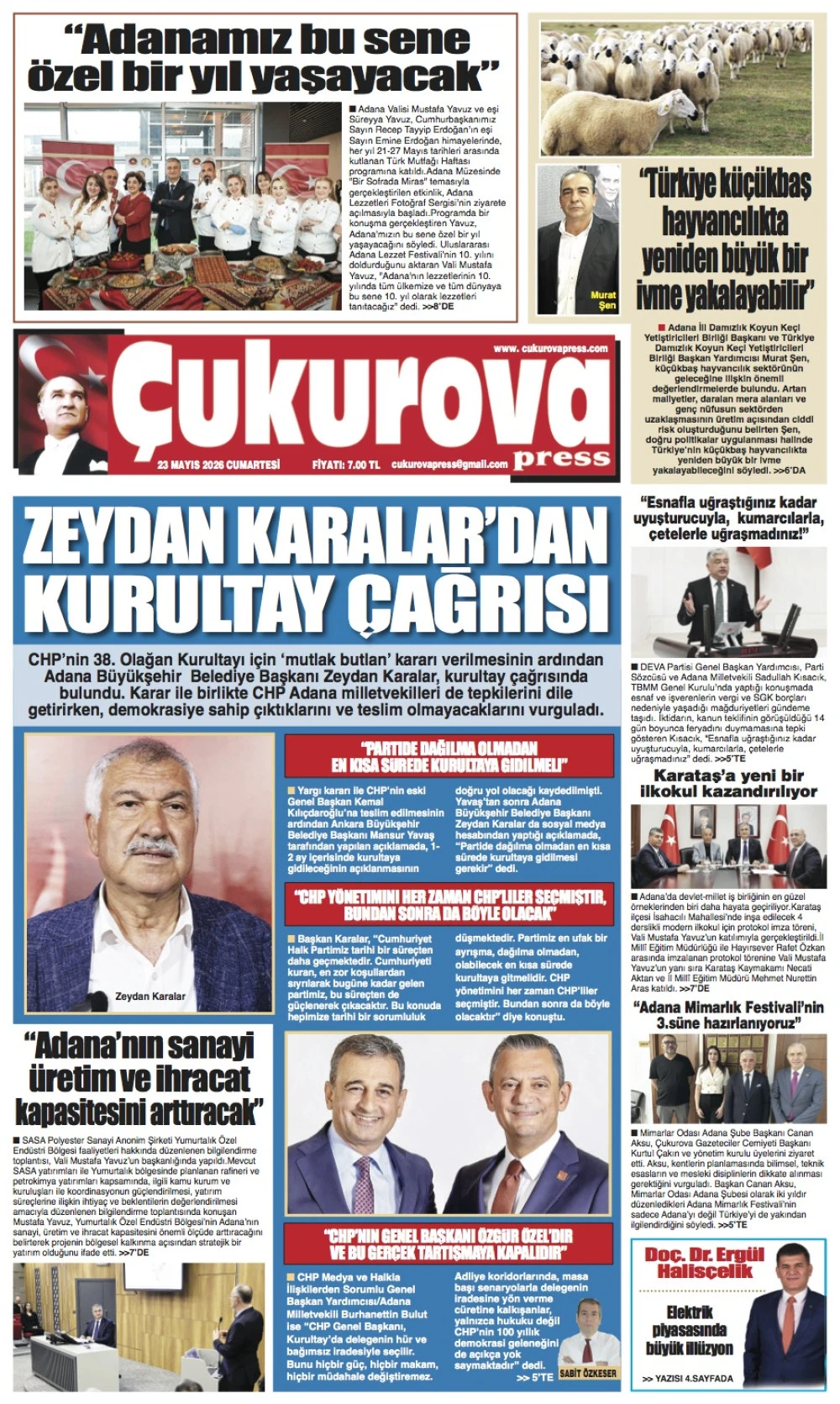 23 Mayıs 2026 Cumartesi