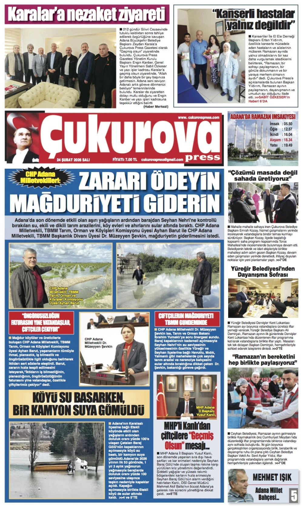 24 Şubat 2026 Salı