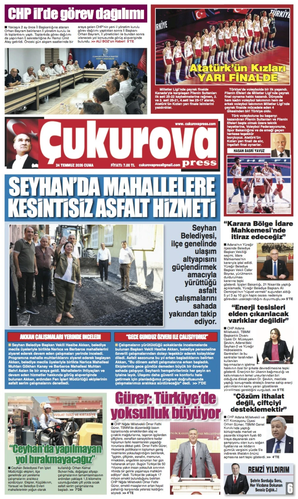 24 Temmuz 2026 Cuma