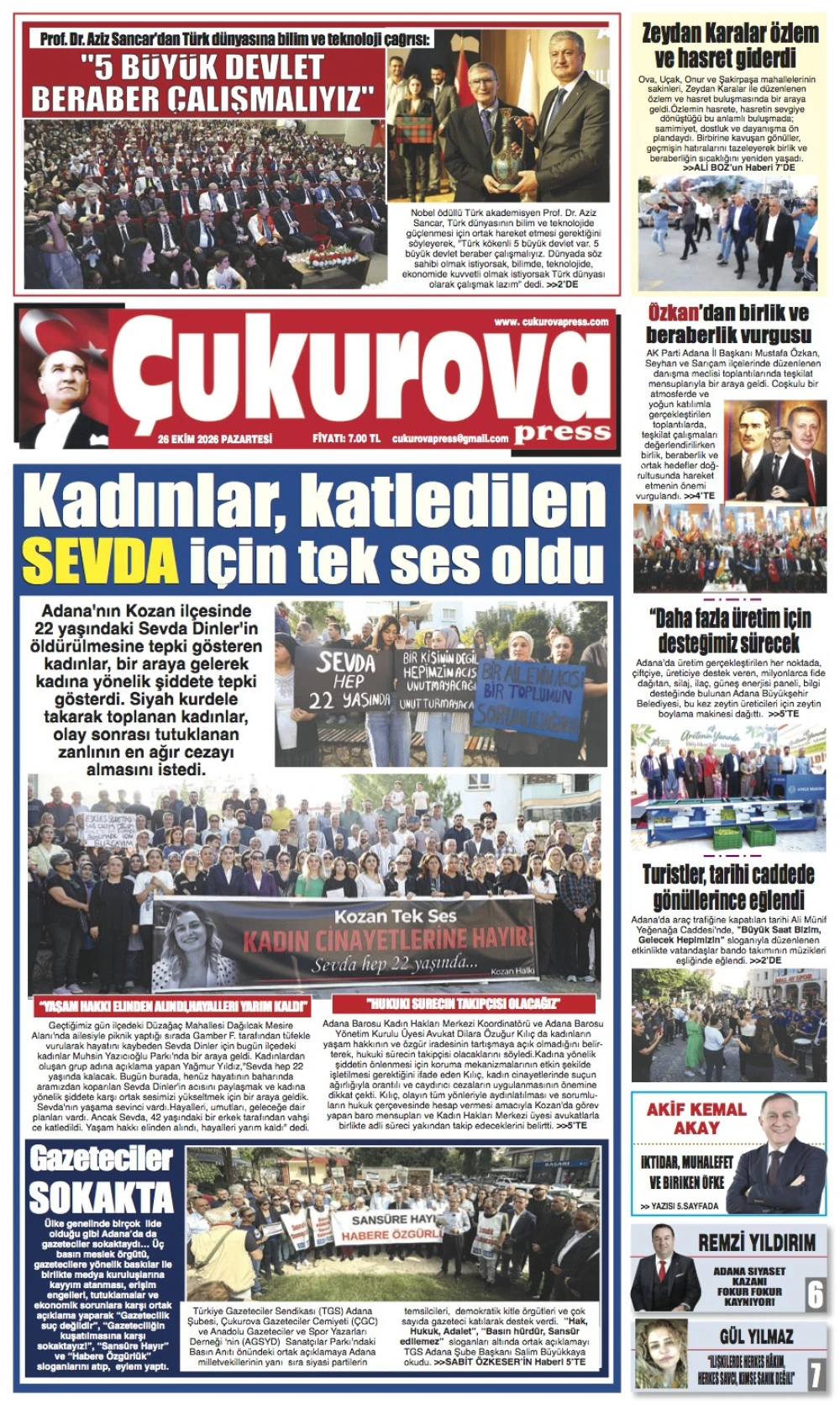 26 Ekim 2026 Pazartesi