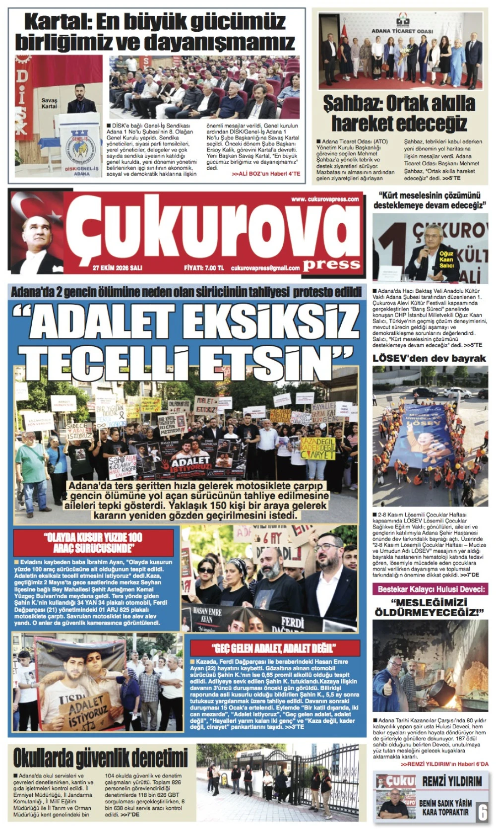 27 Ekim 2026 Salı