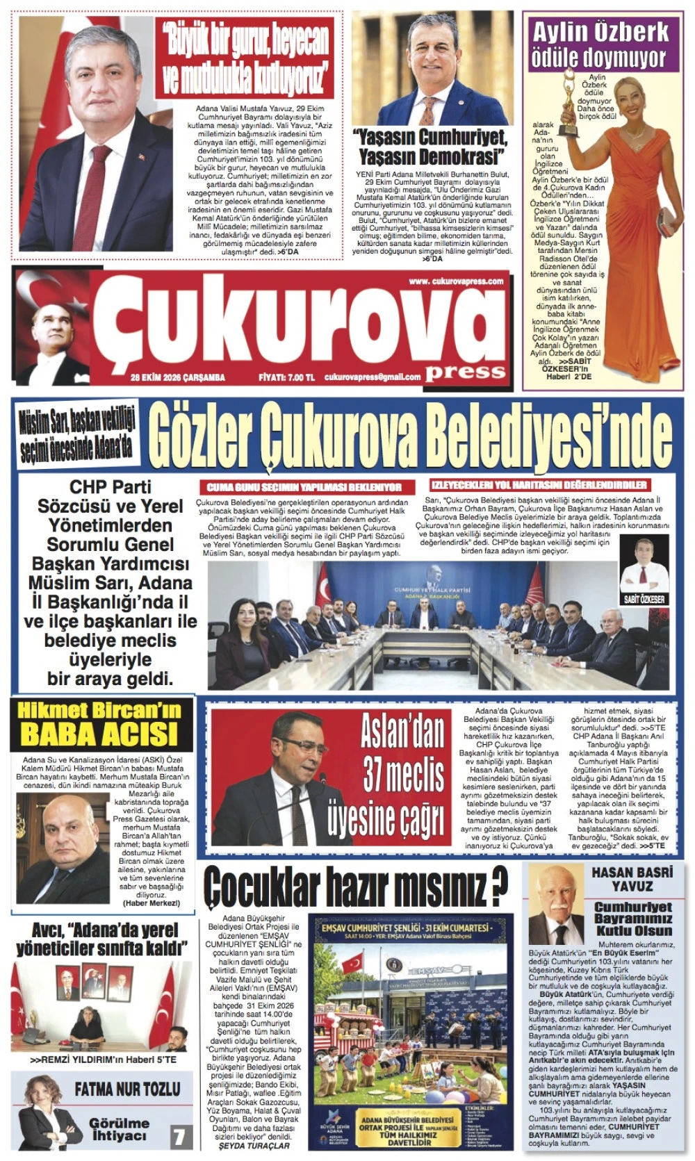 28 Ekim 2026 &Ccedil;arşamba