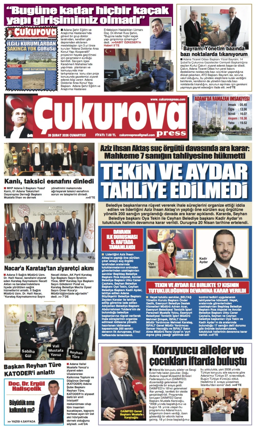 28 Şubat 2026 Cumartesi