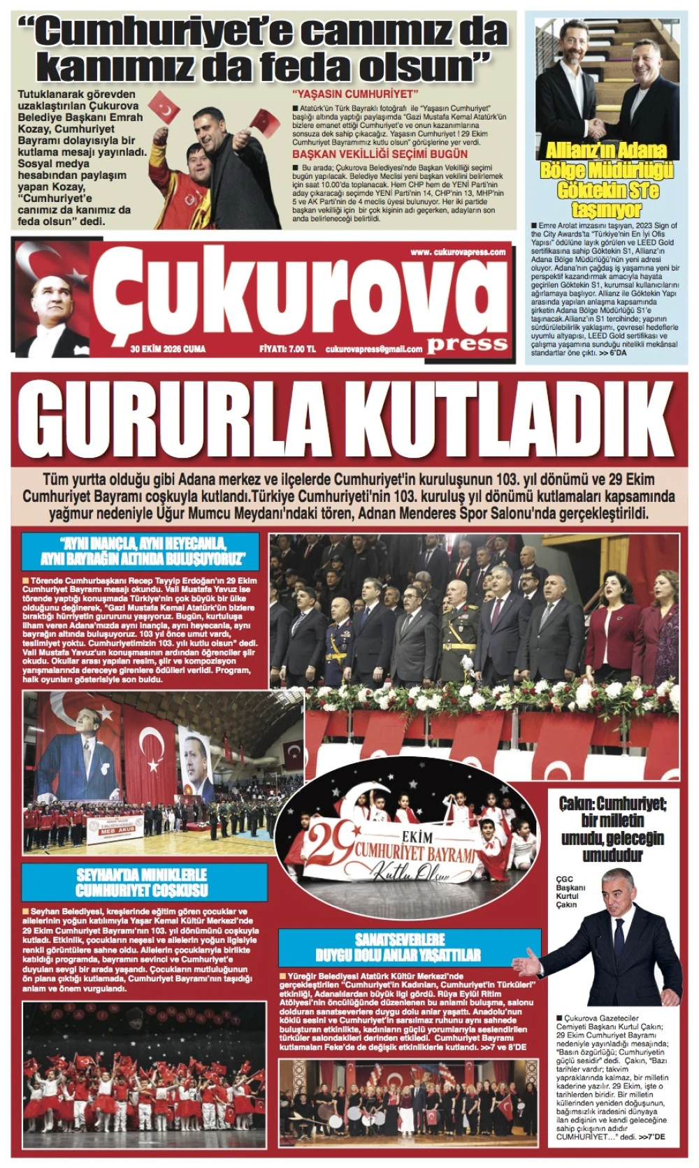 30 EKİM 2026 CUMA
