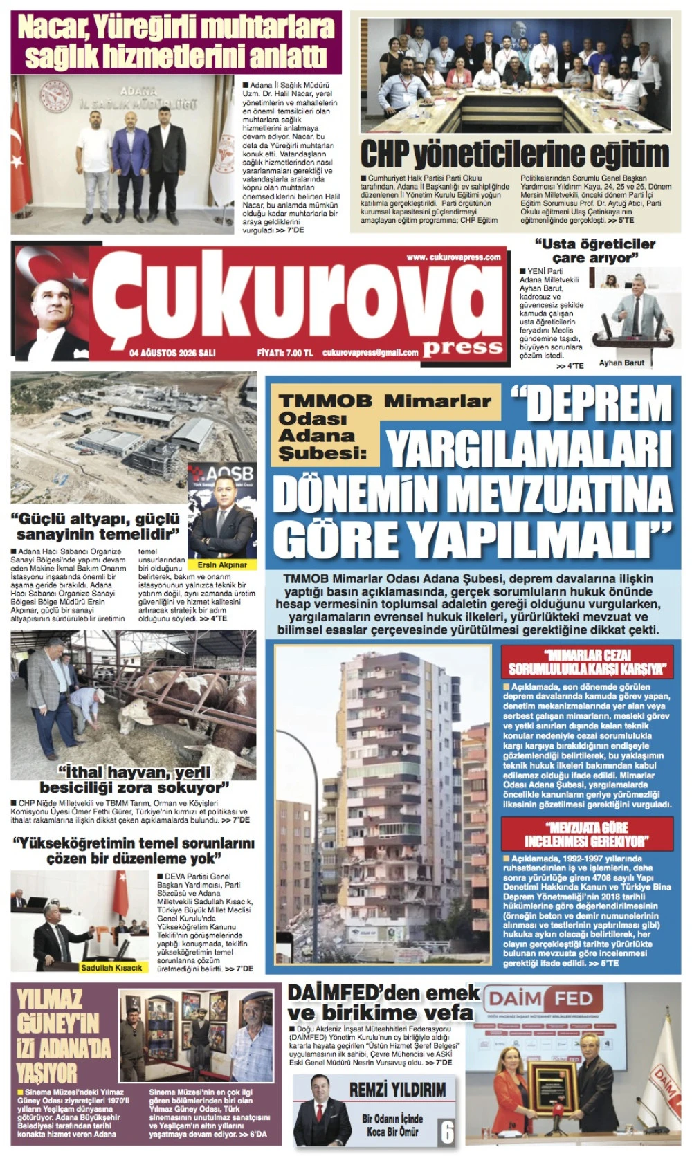 4 Ağustos 2026 Salı