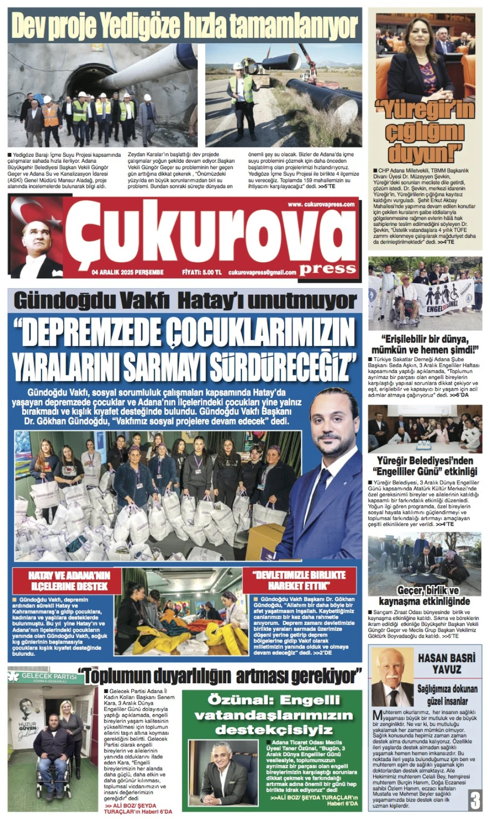 4 Aralık 2025 Perşembe