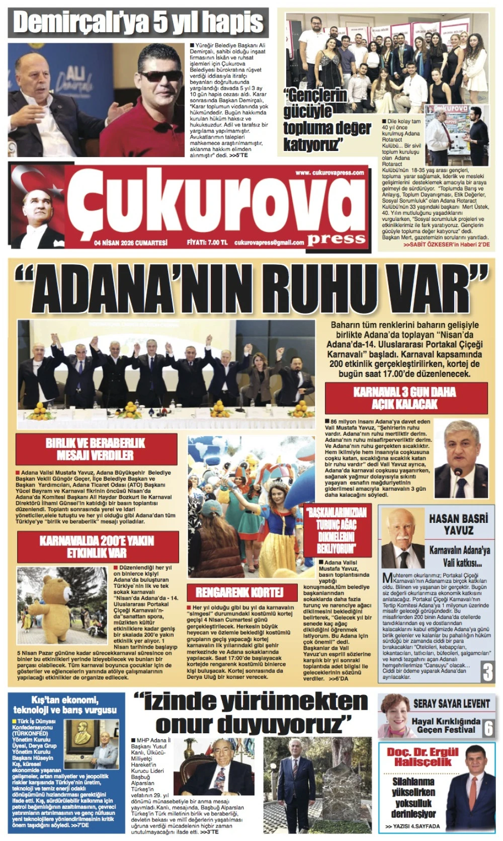 4 Nisan 2026  Cumartesi