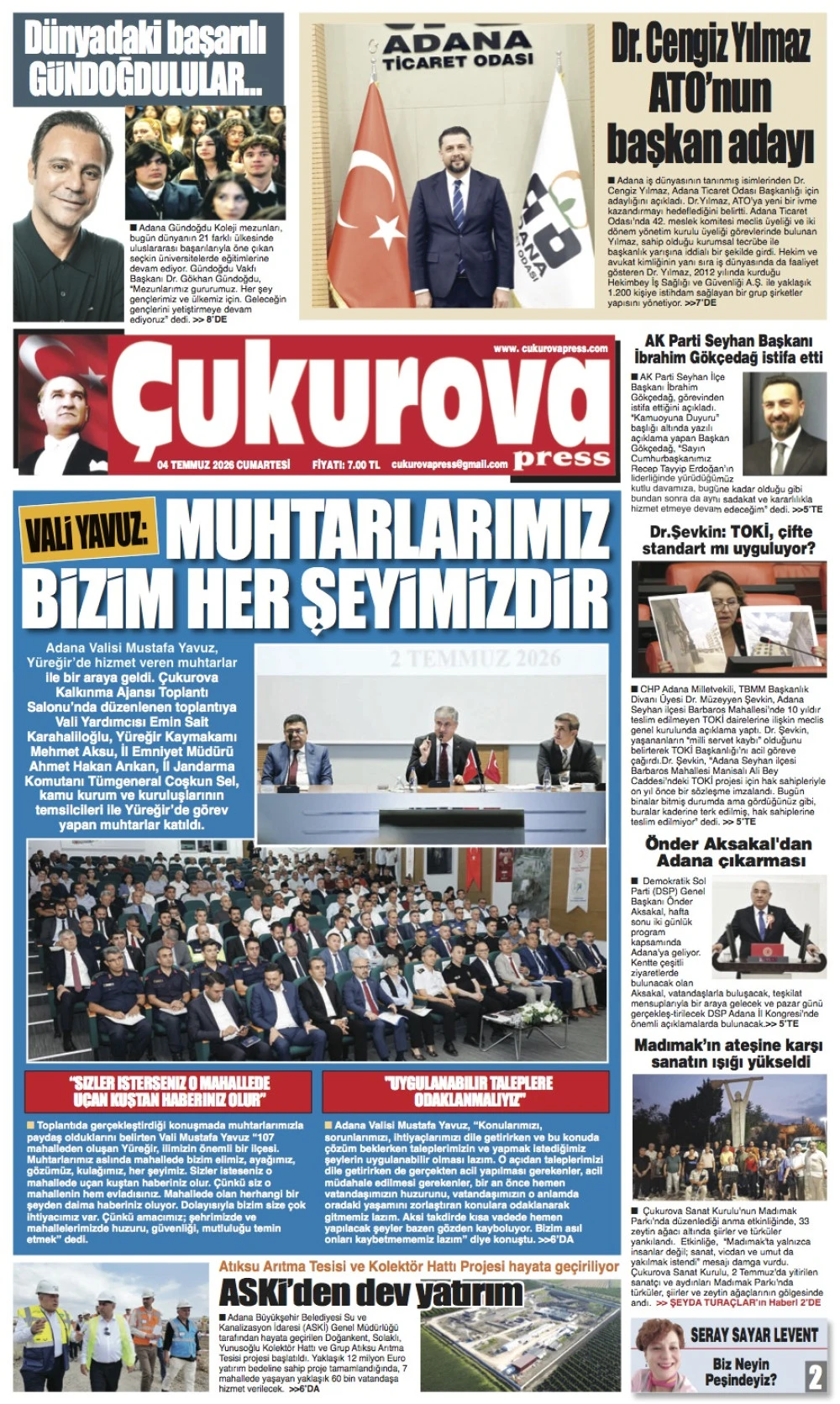 4 Temmuz 2026 Cumartesi