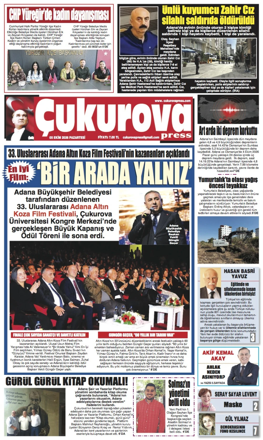 5 Ekim 2026 Pazartesi