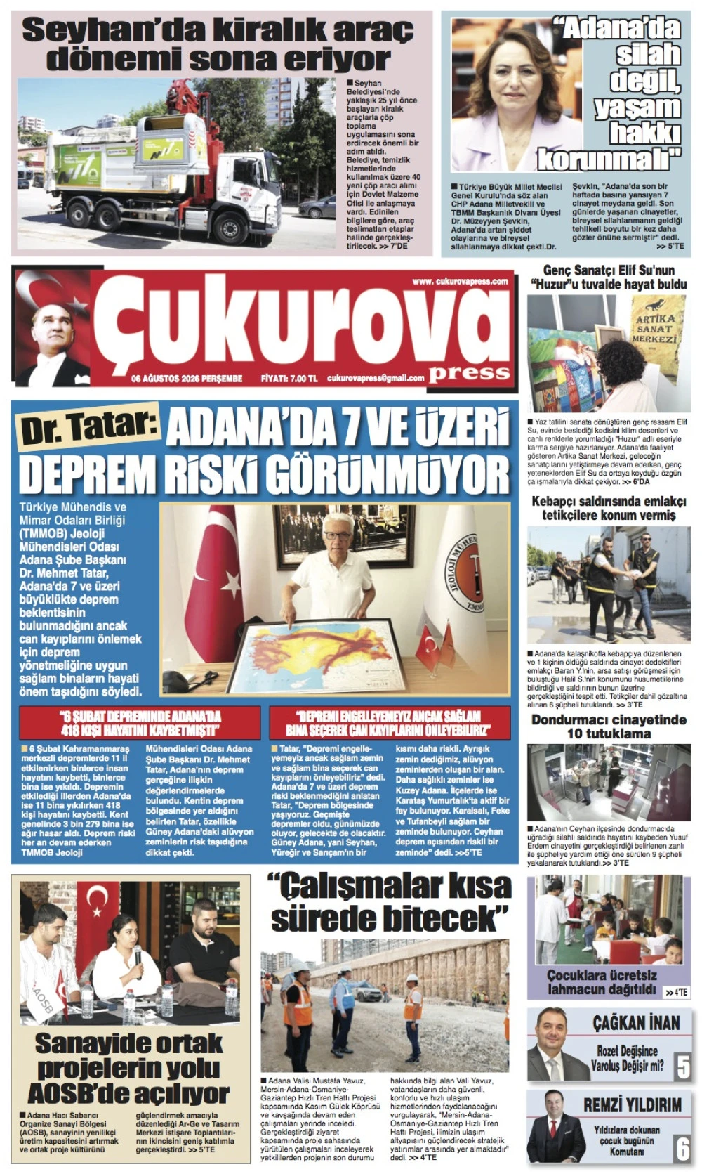 6 Ağustos 2026 Perşembe