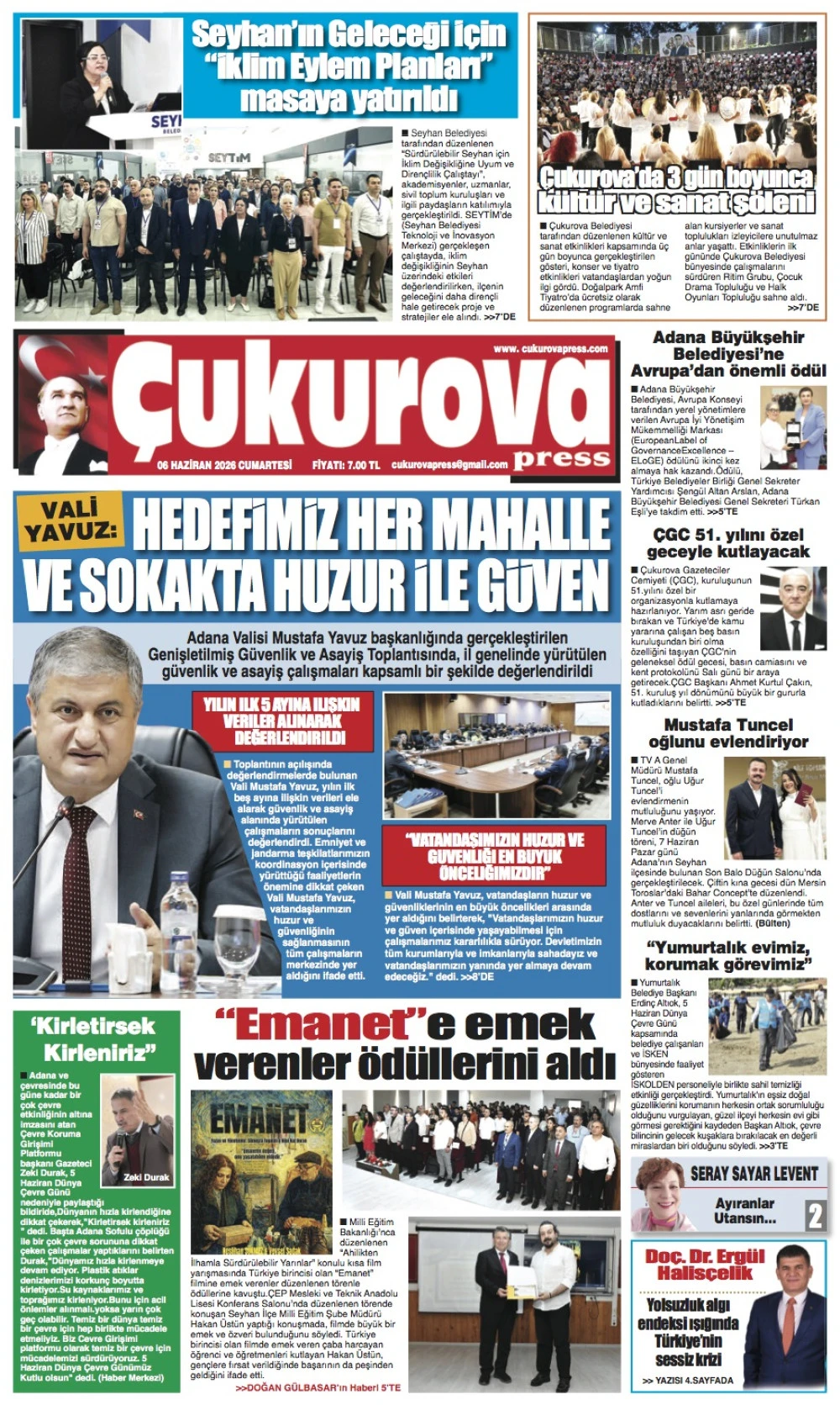 6 Haziran 2026 Cumartesi