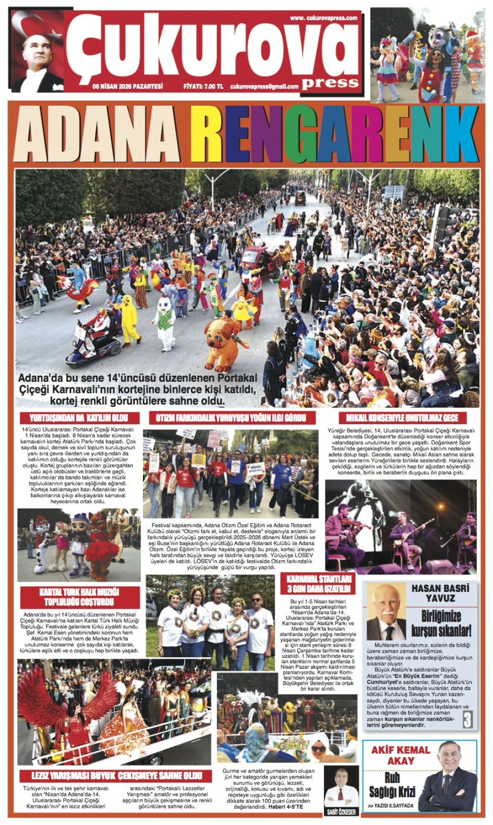 6 Nisan 2026 Pazartesi