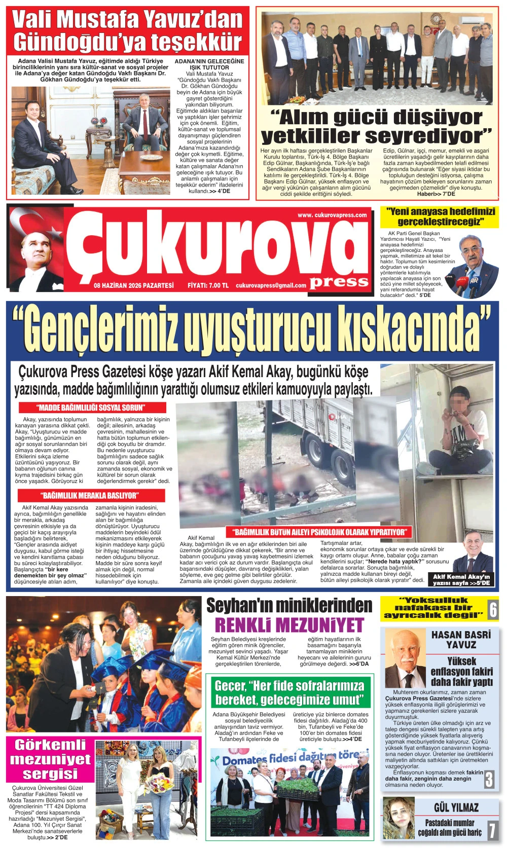 8 Haziran 2026 Pazartesi