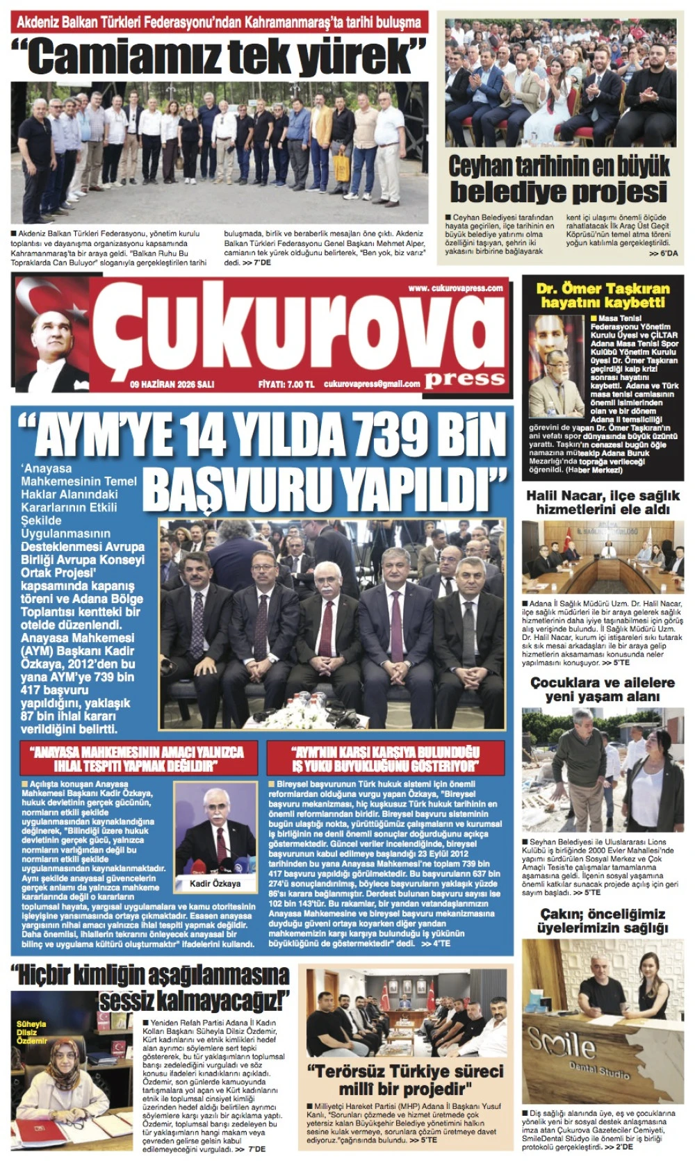 9 Haziran 2026 Salı