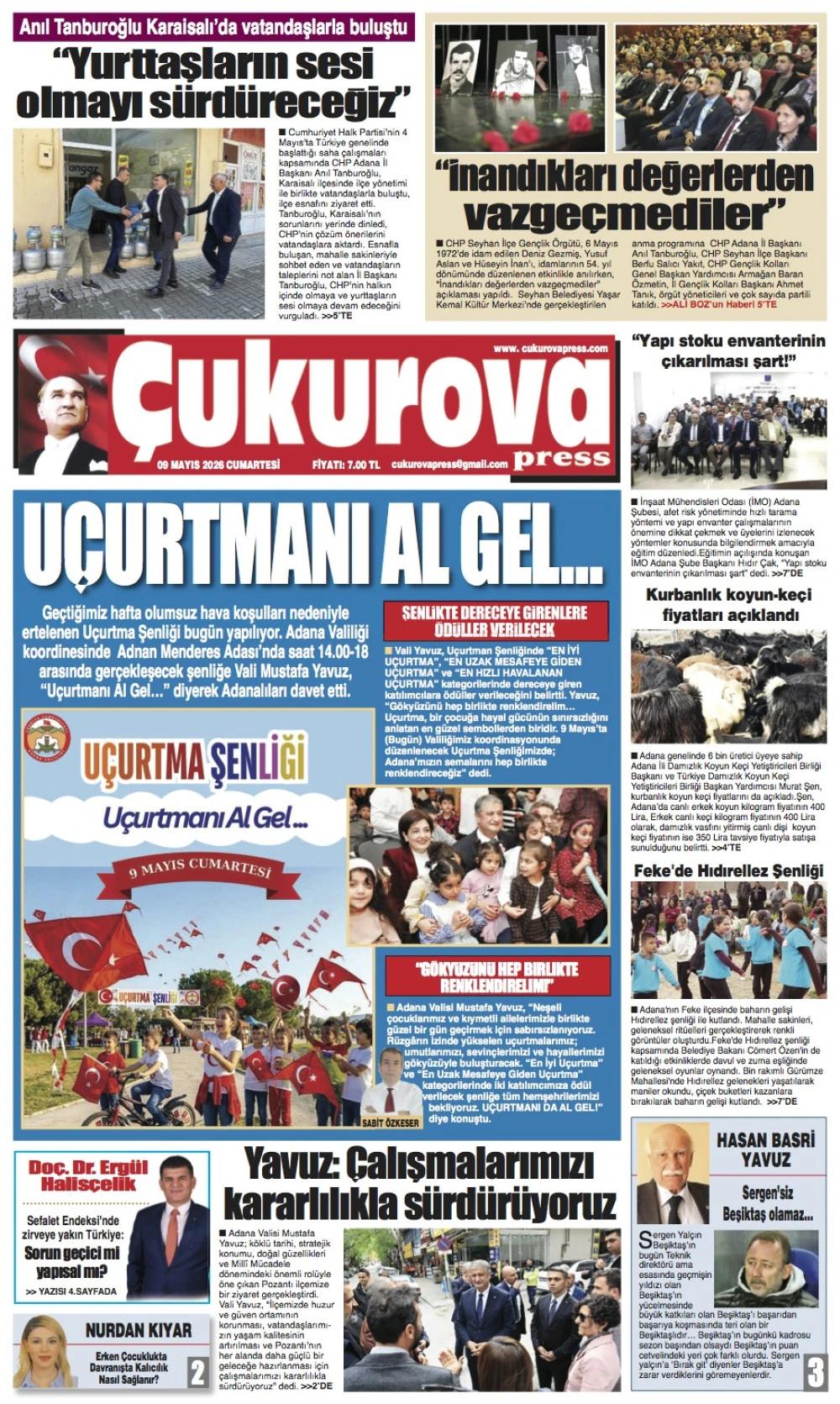 9 Mayıs 2026 Cumartesi