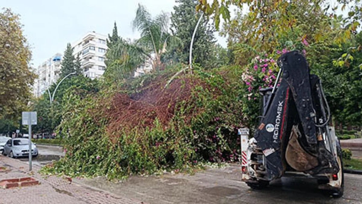 Adana'da sağanak yağış hayatı olumsuz etkiledi: Alt ge&ccedil;it su altında kaldı, ağa&ccedil; yola devrildi  