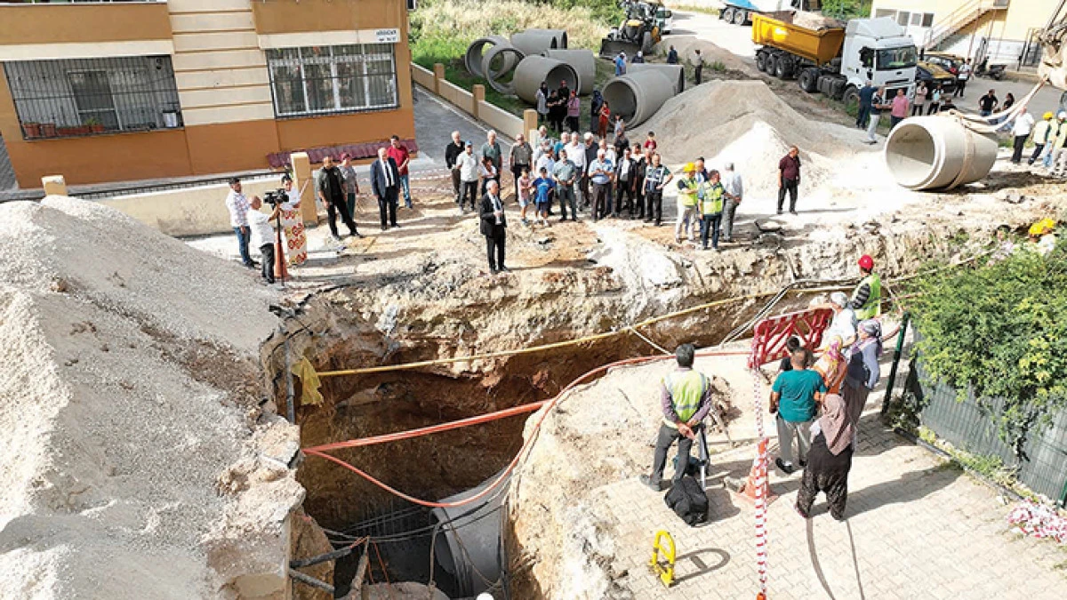  Bahçeşehir Mahallesi’ne yeni yağmur suyu hattı