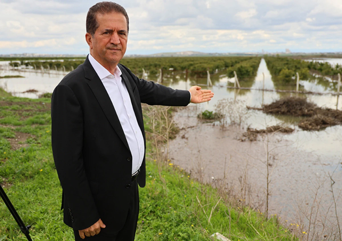 &Ccedil;ukurova'yı yağmur vurdu: Tarım arazileri sular altında