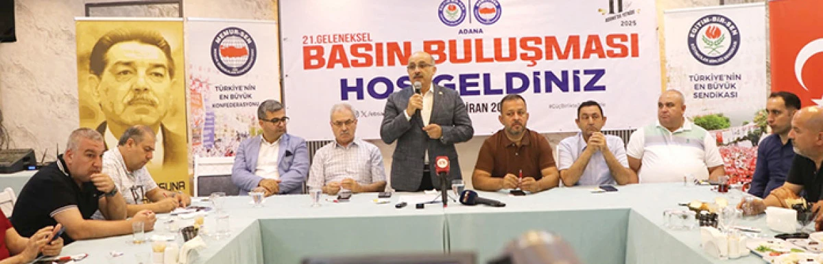Eğitim-Bir-Sen Adana Şube Başkanı Mustafa Sarıgeçili: Sözleşmeli ve ücretli öğretmenlik kaldırılsın