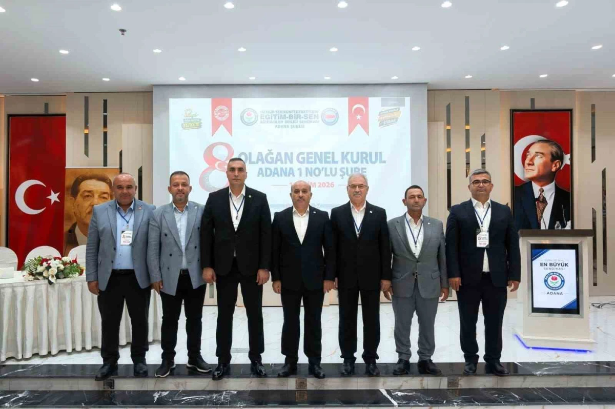Eğitim-Bir-Sen Adana&rsquo;da yeni y&ouml;netim mazbatasını aldı 