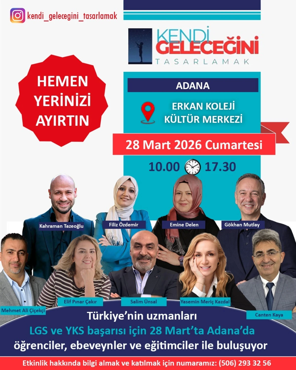 LGS ve YKS başarısı i&ccedil;in 28 Mart 2026 tarihinde ebeveynler ve eğitimciler ile buluşuyor