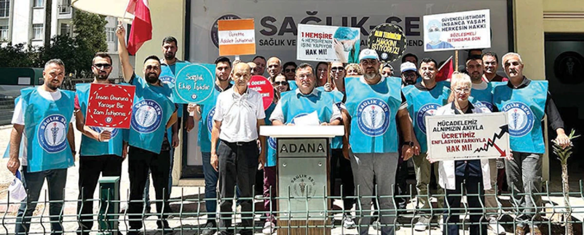 Sağlık-Sen Adana’dan Hükümetin Zam Teklifine Sert Tepki