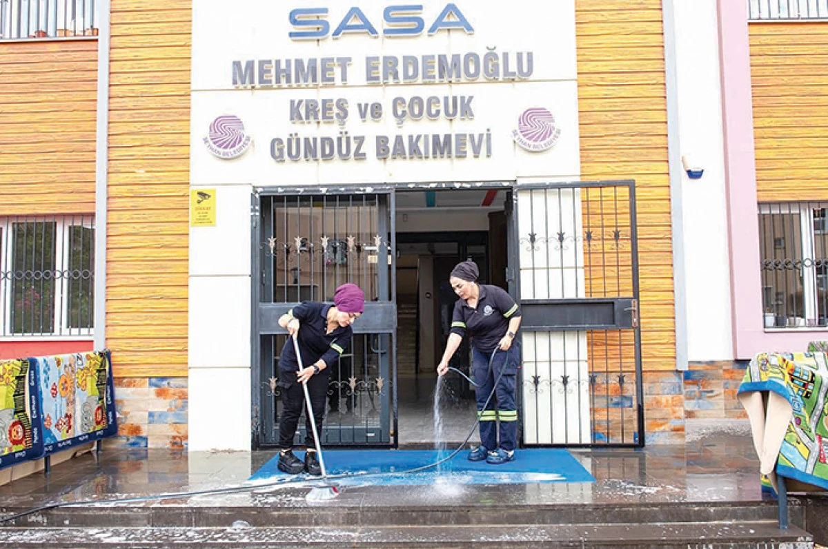Seyhan Belediyesi Kreşlerinde  kapsamlı temizlik