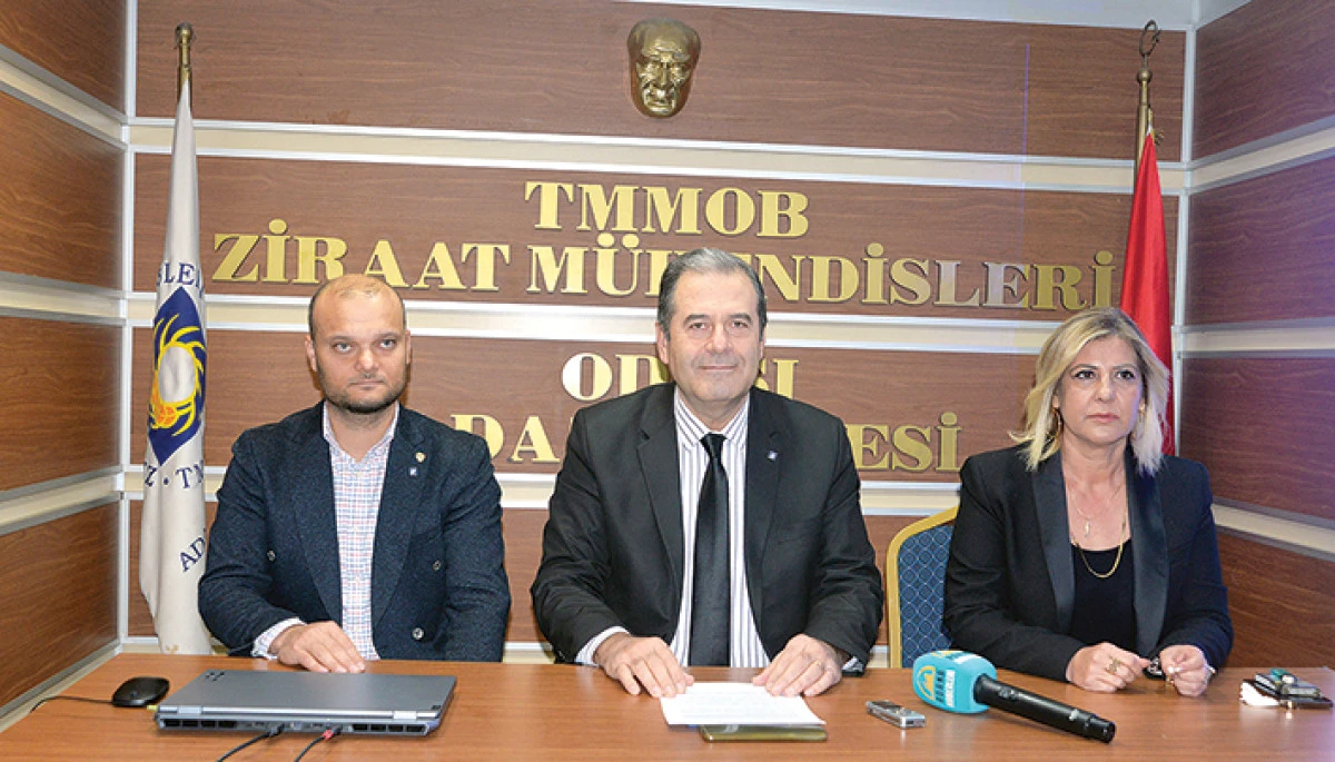 TMMOB Ziraat Mühendisleri Odası Adana Şube Başkanı AhencanTayakısı: Türkiye’de tarım  alarm veriyor