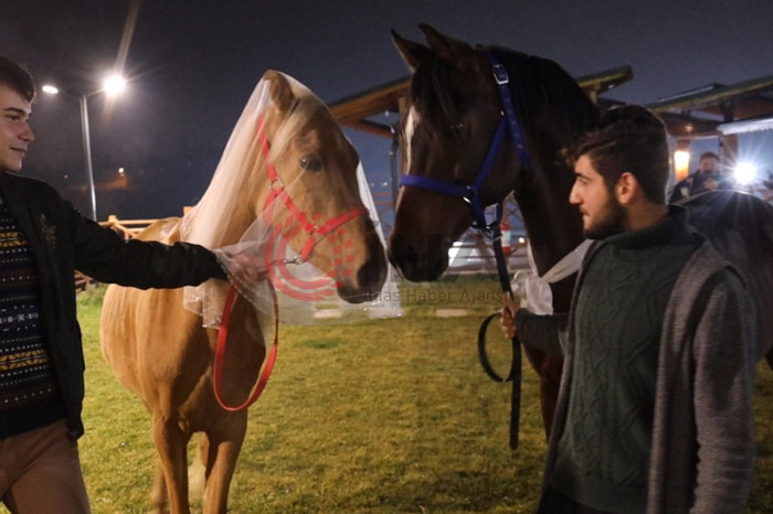 Bu düğünde gelin ve damat görenlerin ağızlarını açık bırakıyor